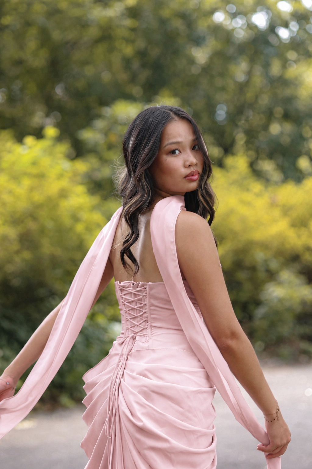 Elise Dress Blush Pink