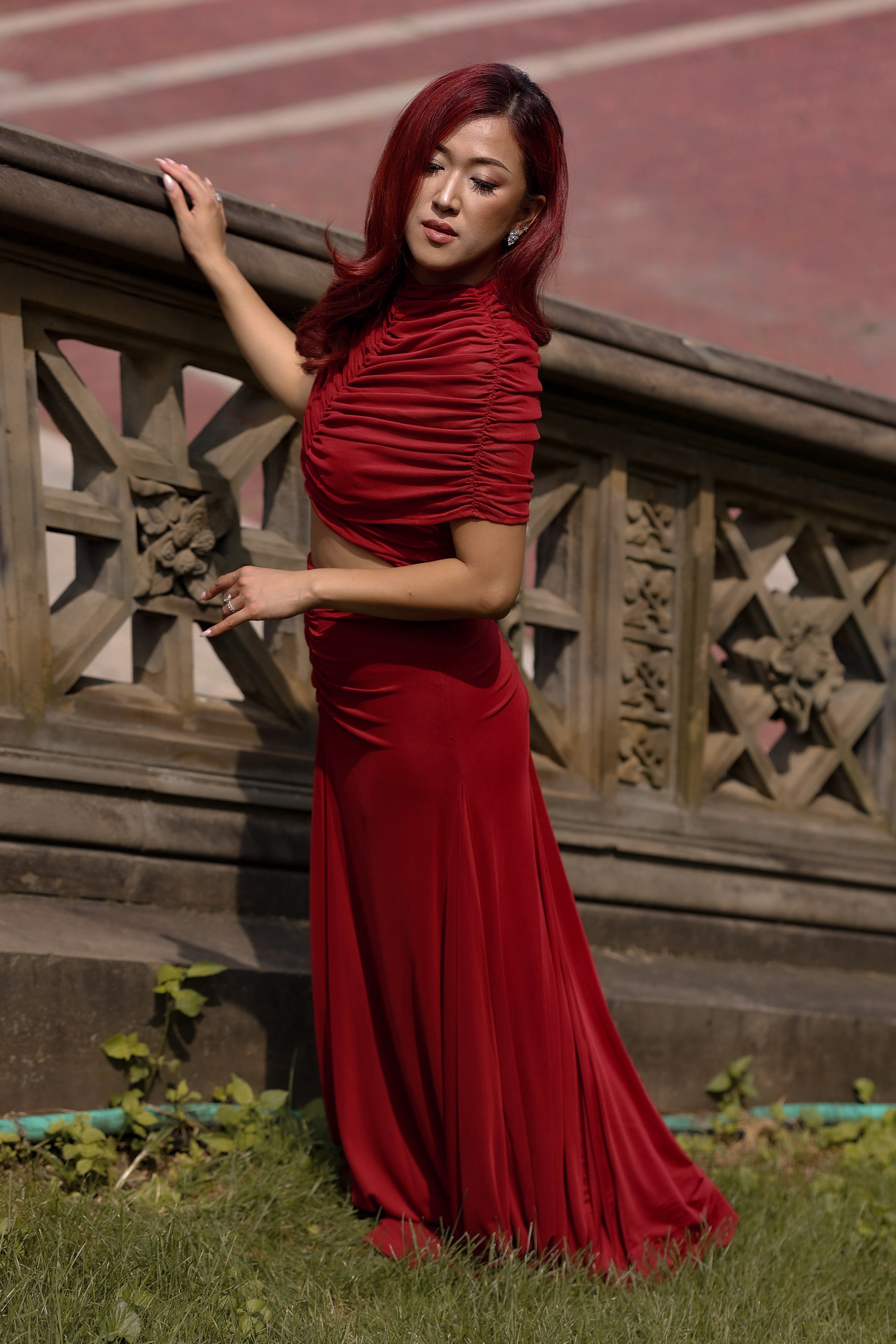 Audrey Dress Red