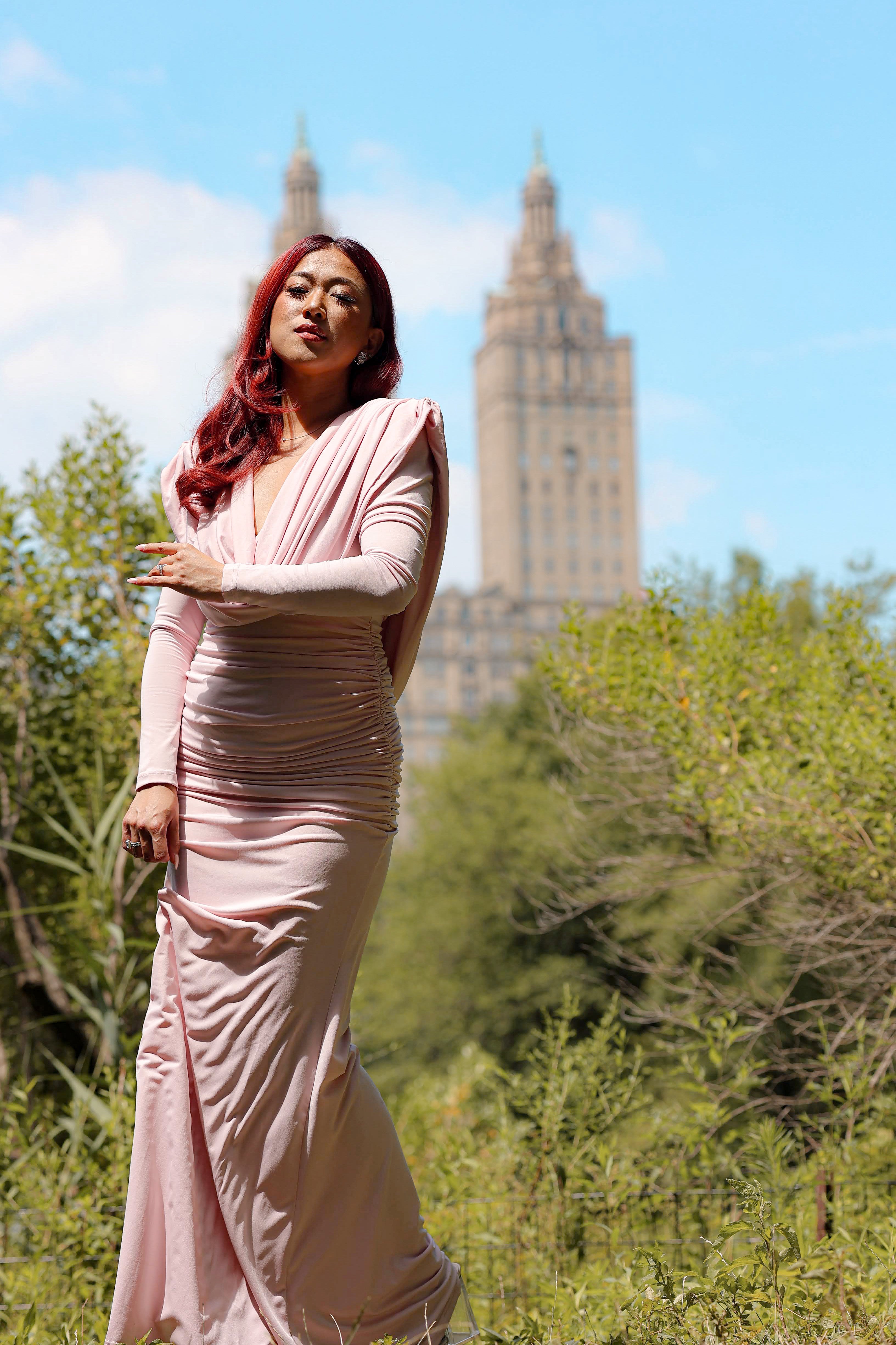 Vivienne Dress Blush Pink