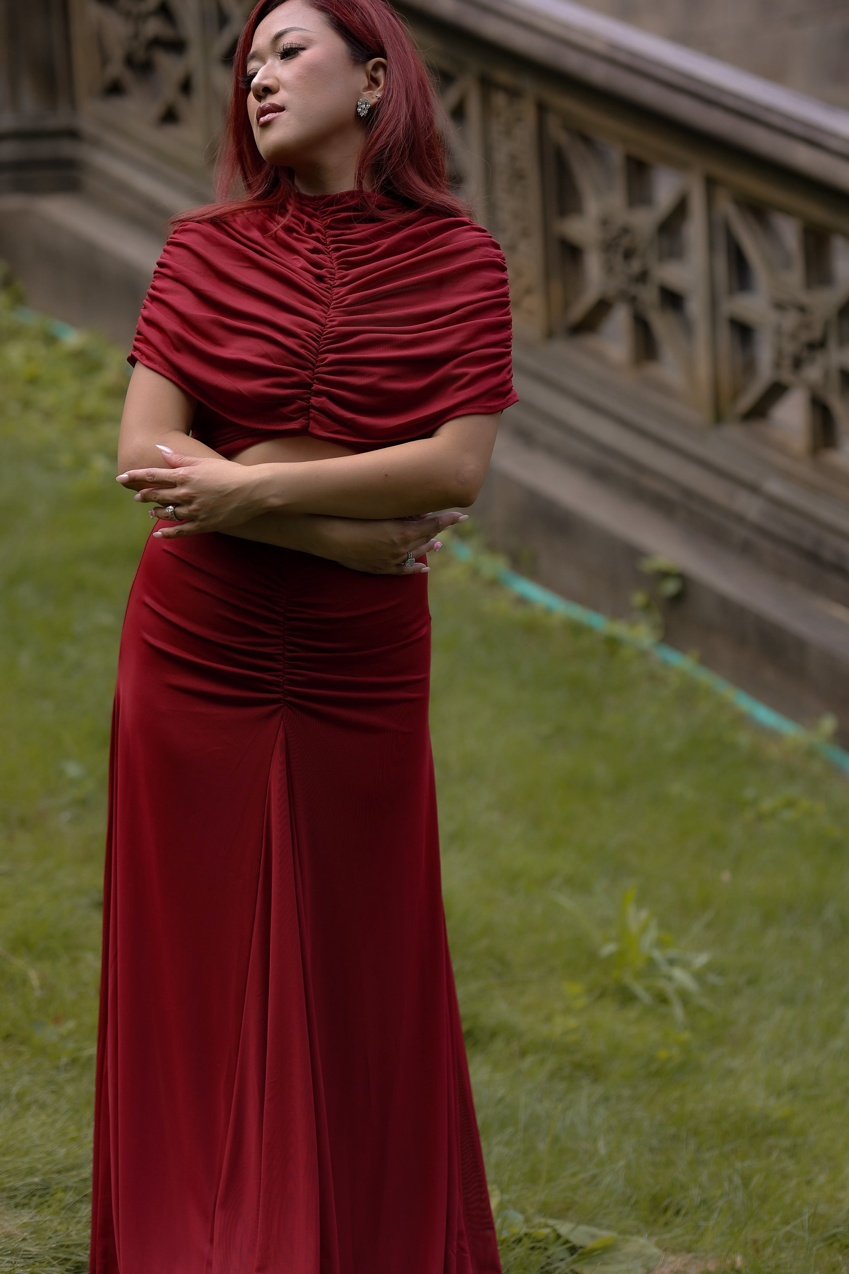 Audrey Dress Red