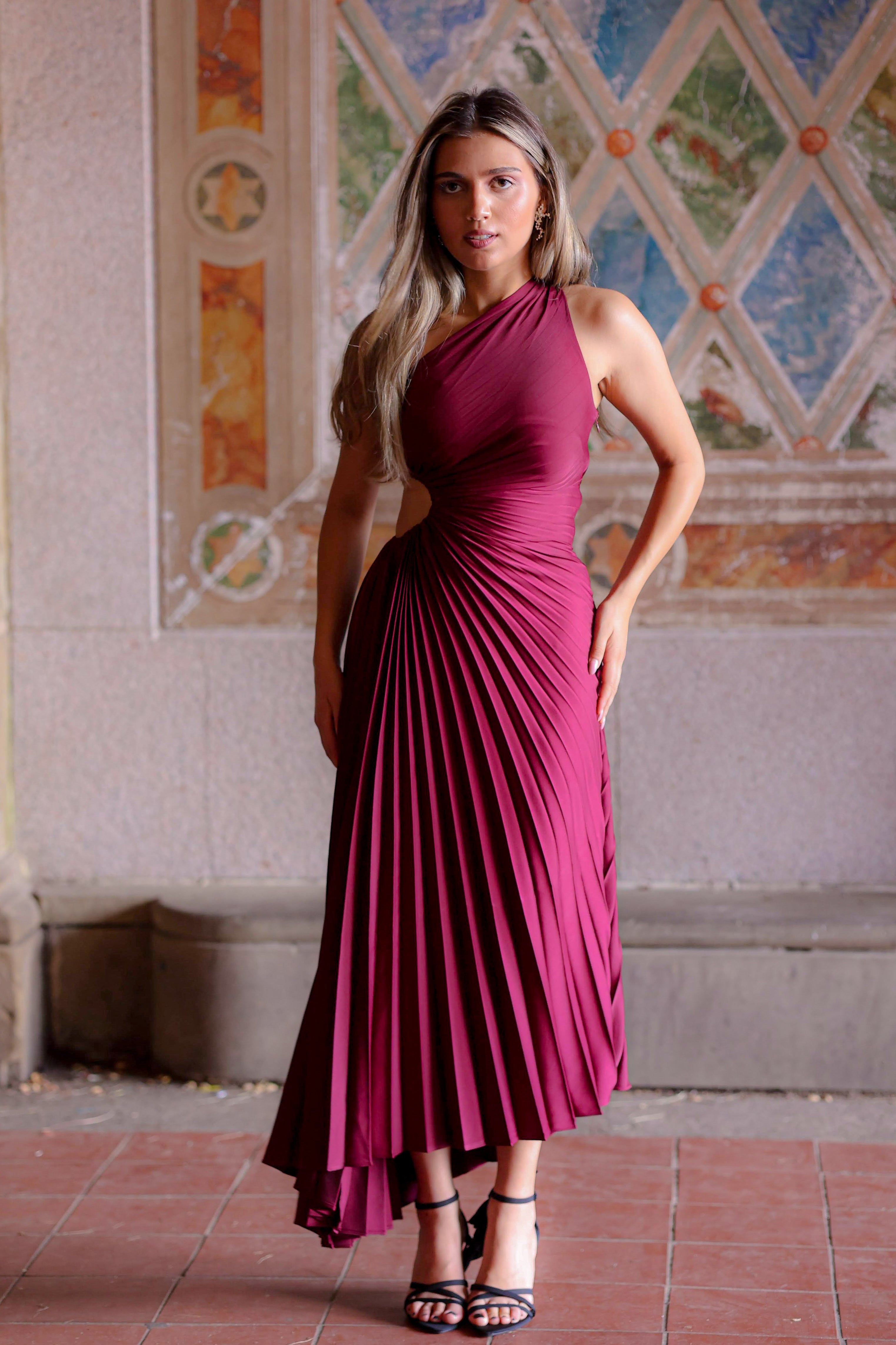 Amour Dress Burgundy