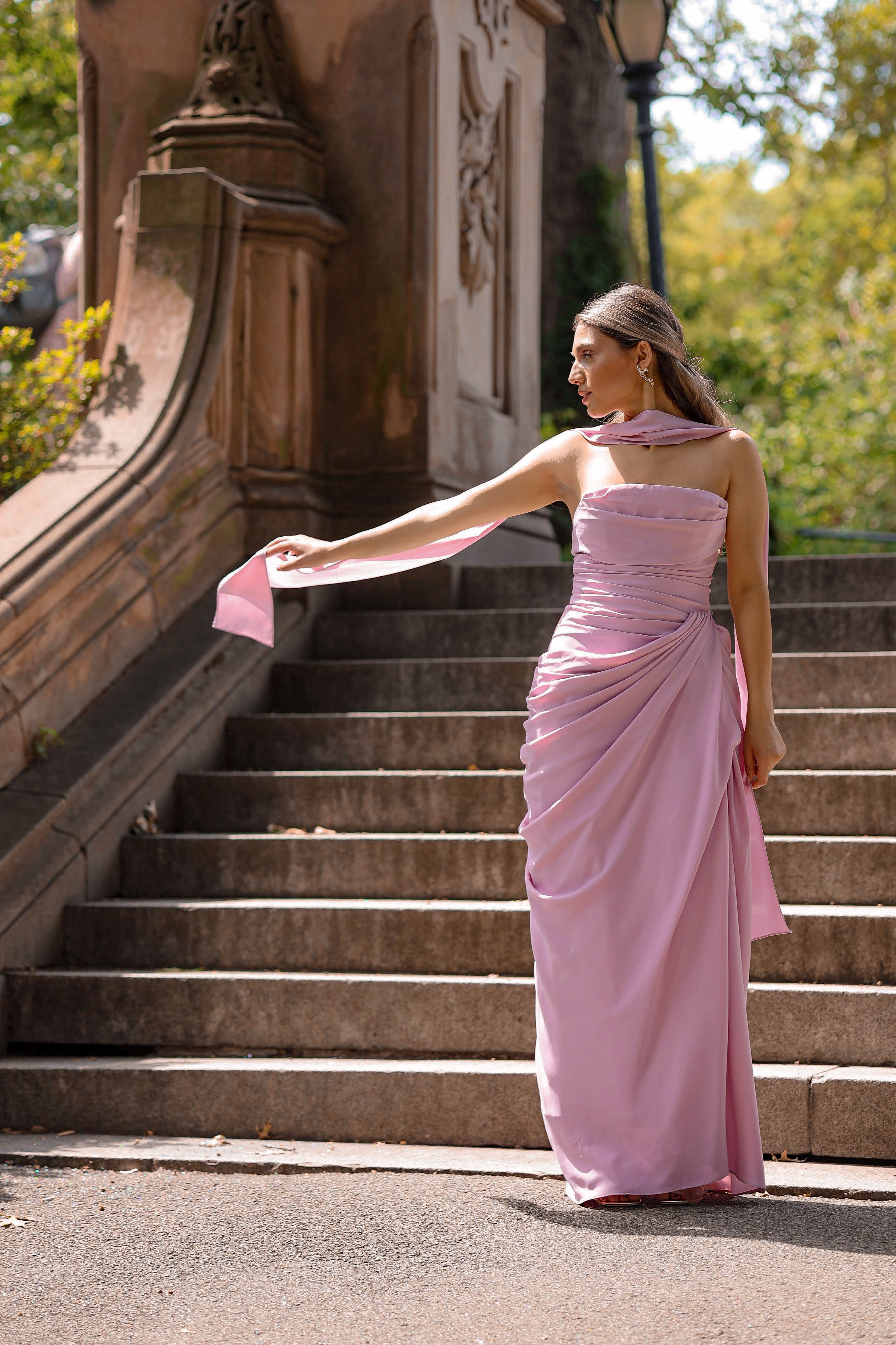 Elise Dress Blush Pink