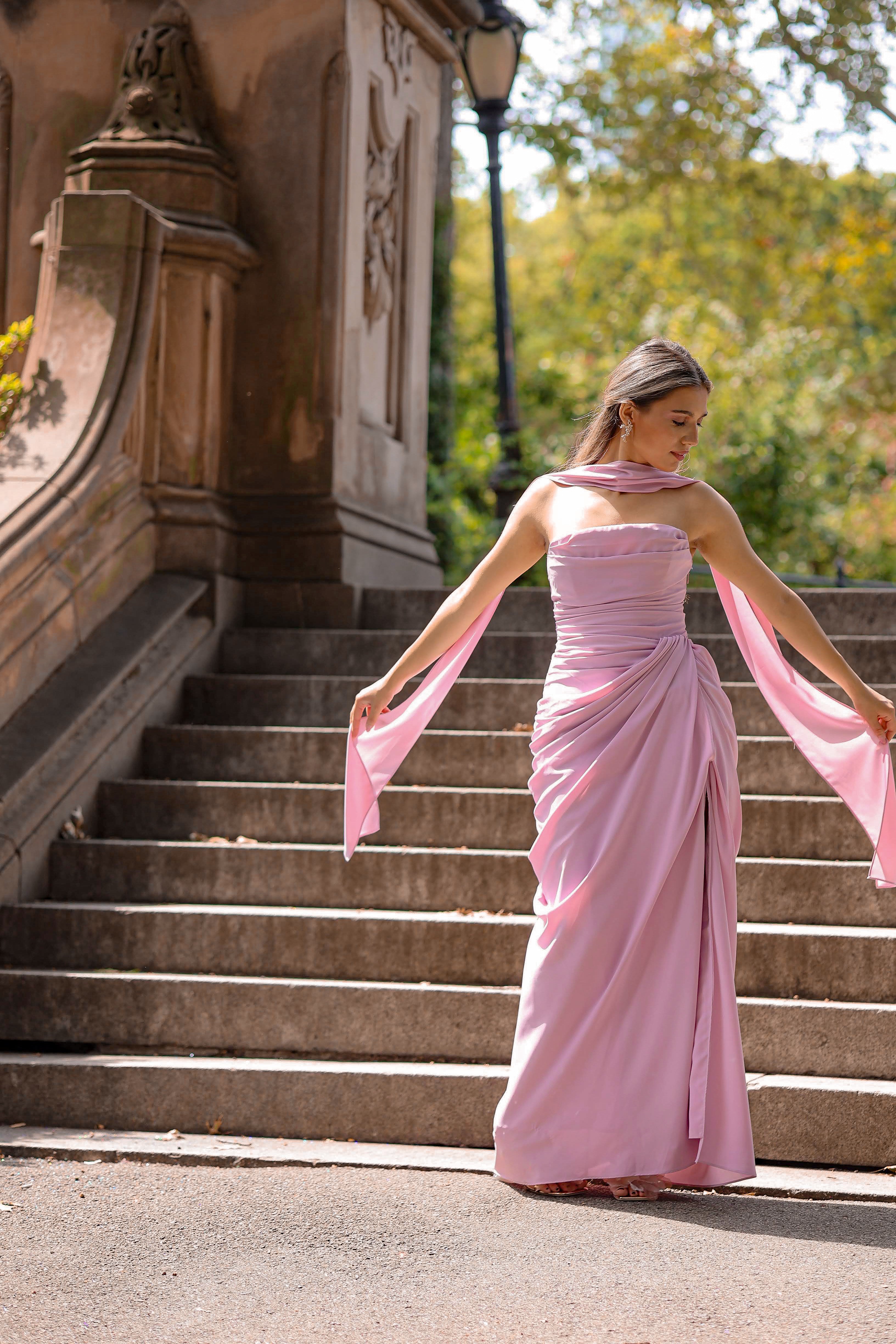 Elise Dress Blush Pink