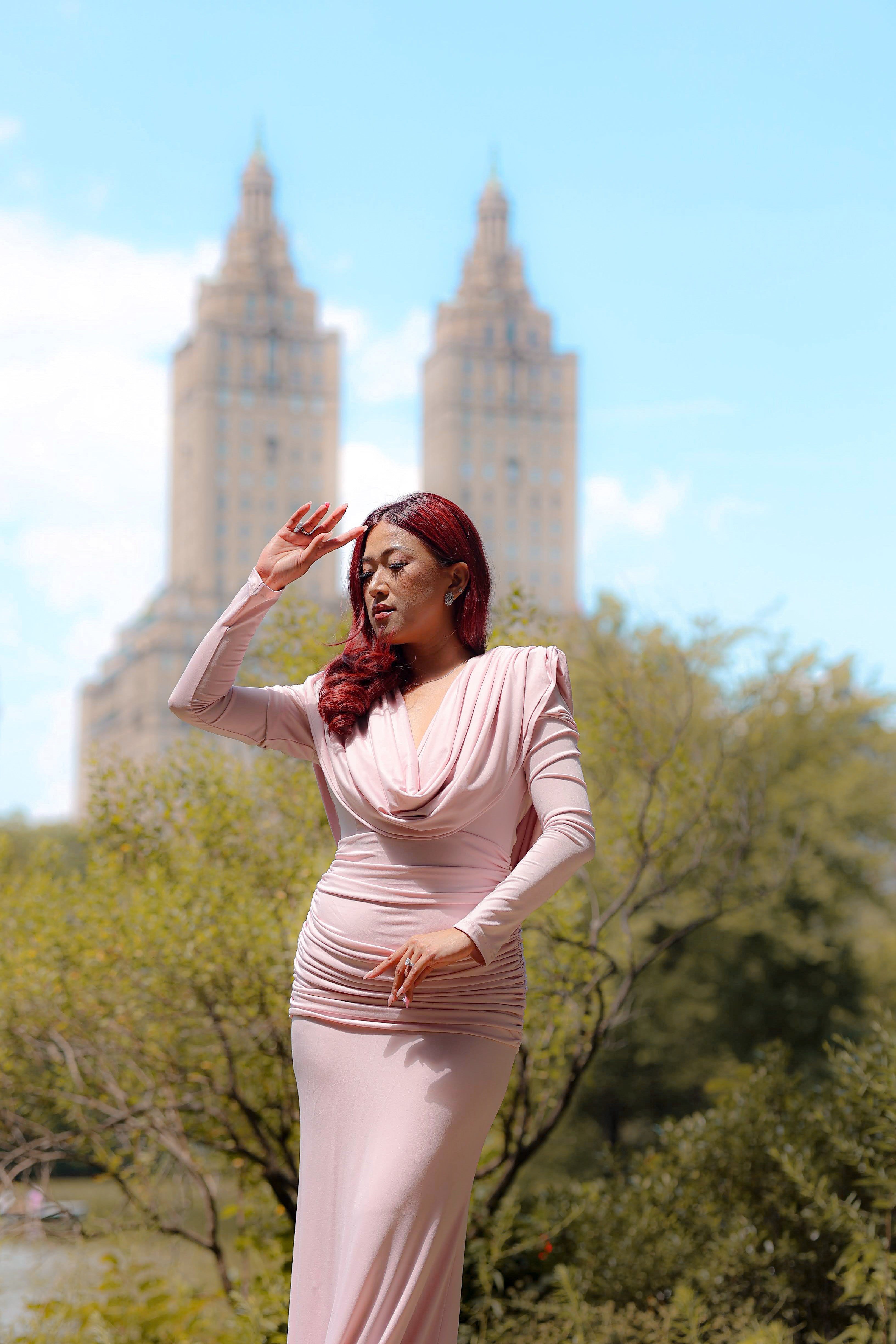 Vivienne Dress Blush Pink